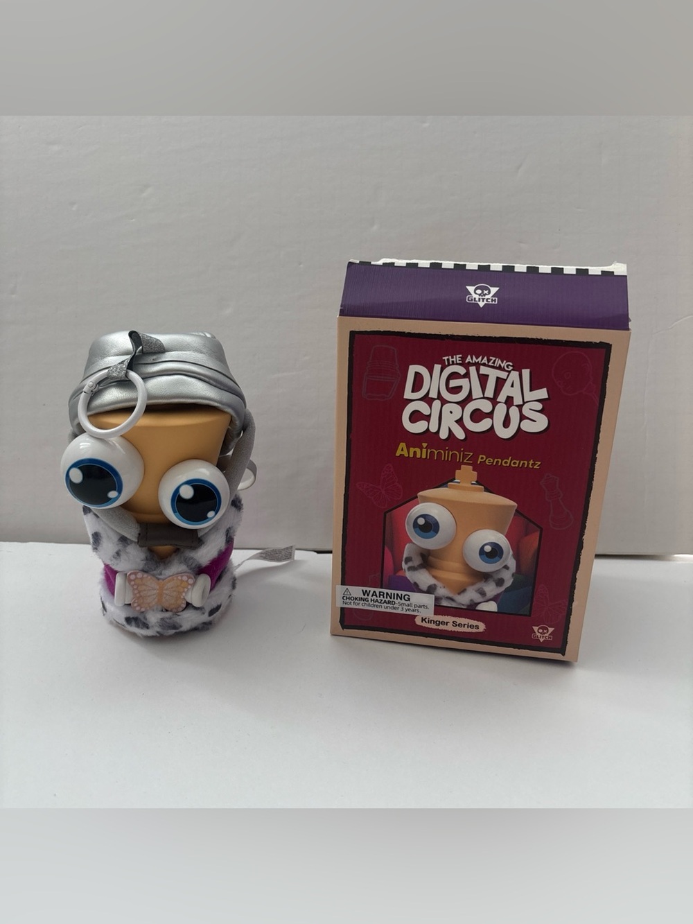 The Amazing Digital circus Animiniz Keychain Kinger Series - Bucket Pendant TDAC